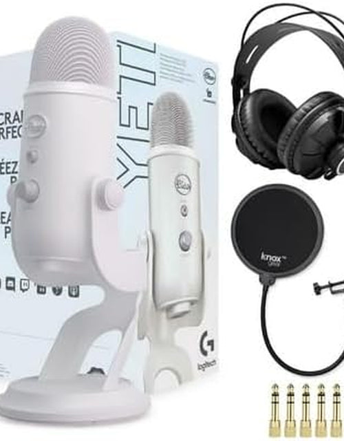 Load image into Gallery viewer, Yeti USB Microphone (Blackout) Bundle with Knox Gear Headphones and Pop Filter (3 Items)
