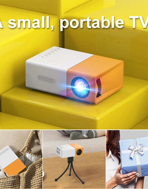 Load image into Gallery viewer, LED Mini Projector Portable 1080P Home Theater Cinema Projector HDMI USB TV
