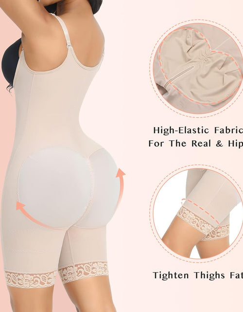 Load image into Gallery viewer, Shapewear for Women Tummy Control Fajas Colombianas Body Shaper for Women Zipper Open Bust Bodysuit Waist Trainer
